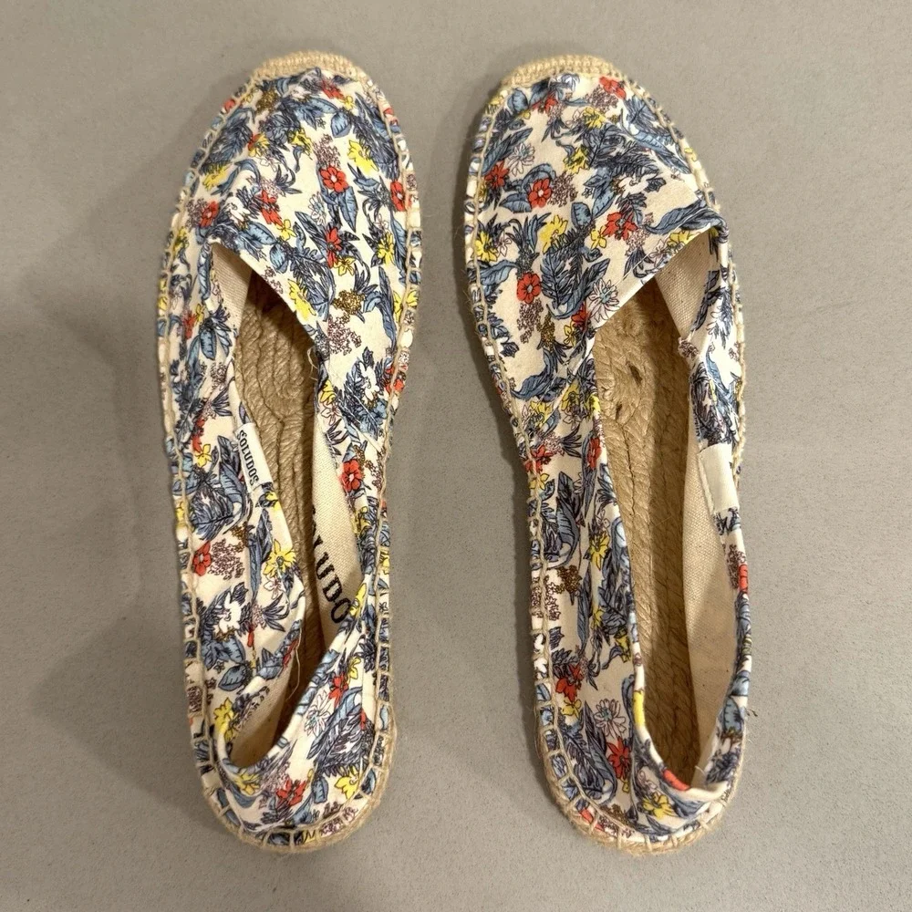Soludos Espadrilles Womens 40/10 Floral Beachy Coastal Resort Travel Prairie